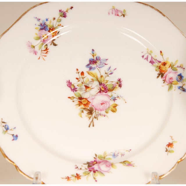 18th Century Porcelain Dishes Luncheon or Breakfast Set Floral Cabinet Cup Furstenberg - 23pcs For Sale - Image 14 of 18