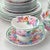 White Crown Staffordshire fine bone china // springtime floral hand-painted design // floral fine china // made in England // colorful palette For Sale - Image 8 of 10