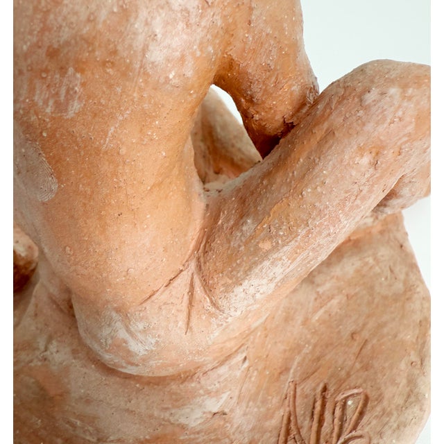 Sculpture Materials Hans Mettel Style Clay Figurative Male Sculpture For Sale - Image 7 of 11