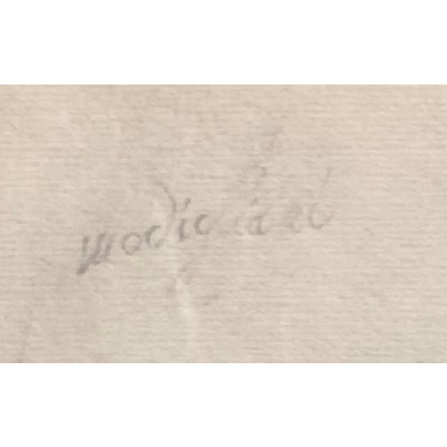 1980s A. Modigliani, Ritratto di Giovane Uomo / Portrait of a Young Man, Lithograph For Sale - Image 5 of 7