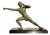 Spelter and Marble Sculpture by Jean De Roncourt, 1930 For Sale