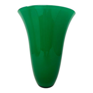 Green Murano Glass Vase by Mazzega
