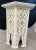 Hollywood Regency Moroccan Stye Side or End Table White With Gold Design, a Pair For Sale - Image 10 of 10