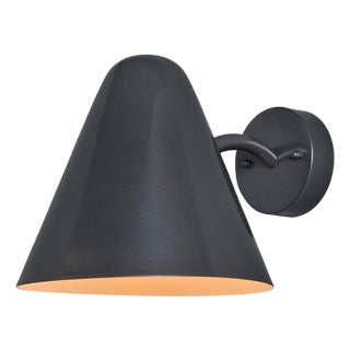 Mid-Century Modern 'ZuZu' Steel Painted Brass Wall Sconce in the Style of Jacques Biny For Sale