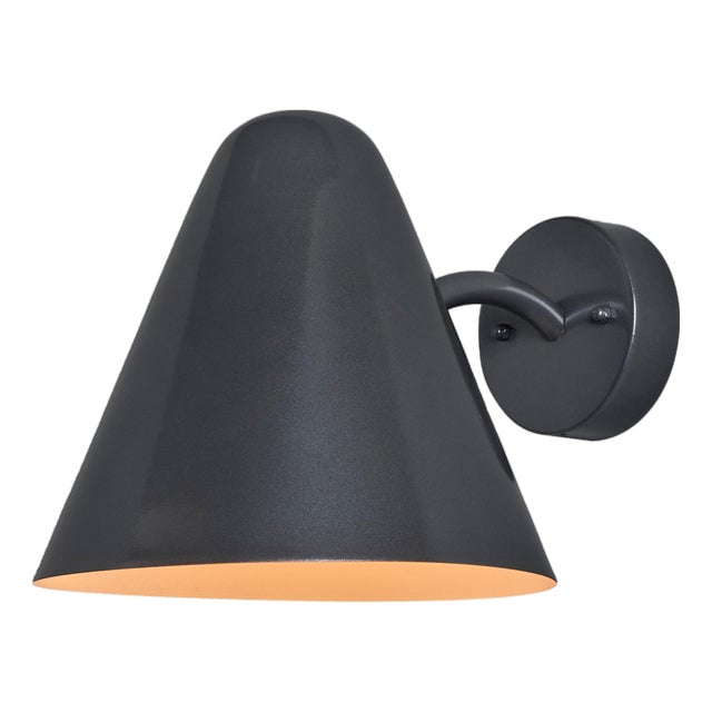 Mid-Century Modern 'ZuZu' Steel Painted Brass Wall Sconce in the Style of Jacques Biny For Sale