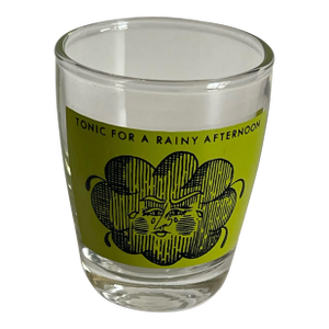 Vintage Cloud Illustration Shot Glass