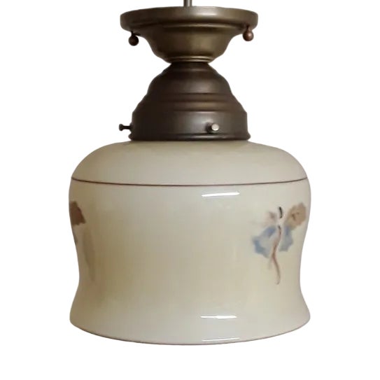 Vintage German Art Deco Ceiling Lamp, 1930s For Sale