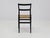 Cassina Black Lacquered Chair with Woven Rope Seat by Gio Ponti for Cassina, Italy, 1950s For Sale - Image 4 of 15