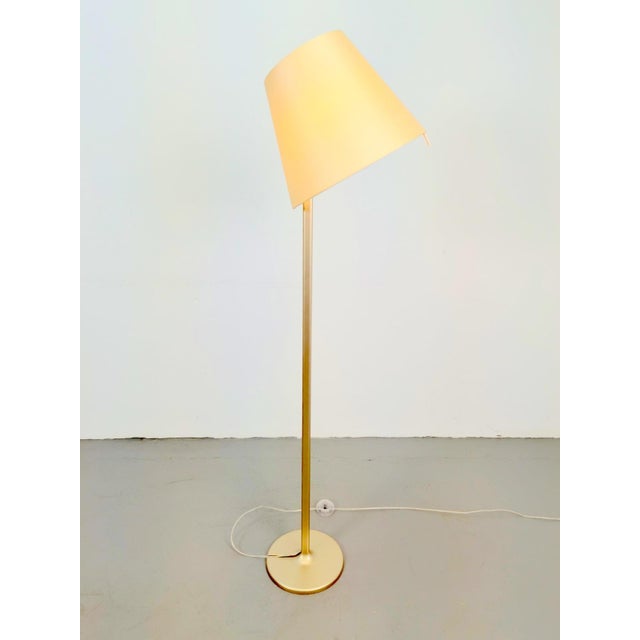 Melampo Zamac Gold Floor Lamp by Adrien Gardere for Artemide, 2000s For Sale - Image 14 of 14