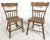 19th Century Pair of Painted Rustic Primitive Farmhouse Side Chairs For Sale - Image 10 of 10