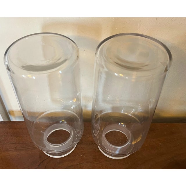 Large Antique 19th Century Glass Pharmacy or Pickle Jars With Cut Crystal Stoppers - a Pair For Sale - Image 10 of 13