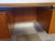1960s Danish Modern Teak Floating Top Executive Desk | Asymmetrical Design, Solid Wood Drawers | Excellent Condition - 57" Wide For Sale - Image 14 of 15