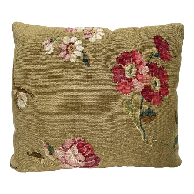 18th Century French Tapestry Pillow For Sale