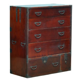 Japanese Tansu Chest of Drawers, 1870s For Sale