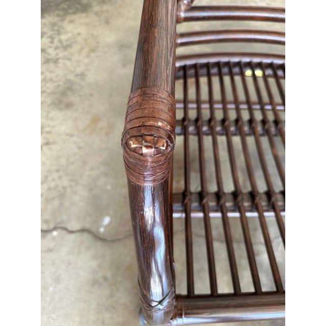 2000s Pair of McGuire Target Back Chairs For Sale - Image 10 of 11