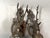 French Late 20th French Louis XVI Bronze Deer Wall Lamps Sconces Pair For Sale - Image 3 of 9