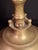Rare 19thC Antique Polish Brass Menorah Large 22.7" 7 Branch Synagogue Knops For Sale - Image 15 of 18