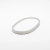 Kifu Paris Oval Tray in White Shagreen With Polished Stainless Steel by Kifu Paris For Sale - Image 4 of 9