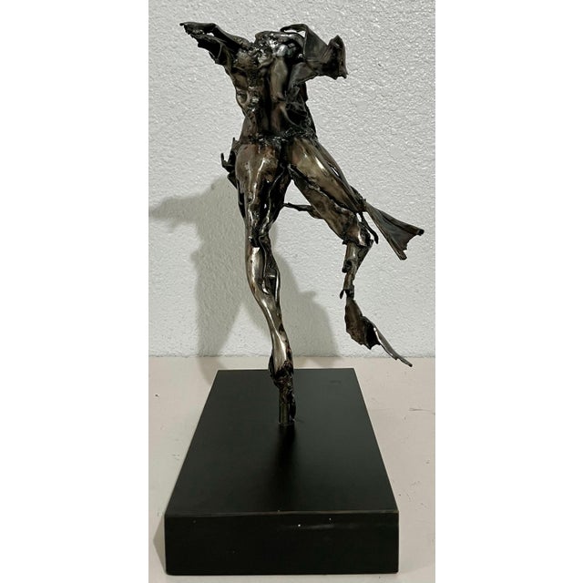 Wood Judith Brown, Abstract Expressionist Figurative Dancer Welded Metal Sculpture Judith Brown, c.1960's For Sale - Image 7 of 14