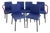 Knoll Ettore Sottsass "Mandarin" Post-Modern Dining Chairs, Set of 6 For Sale