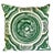 Contemporary Italy Inspired Medallion Filigree Green Pillow Cover For Sale In Miami - Image 6 of 6