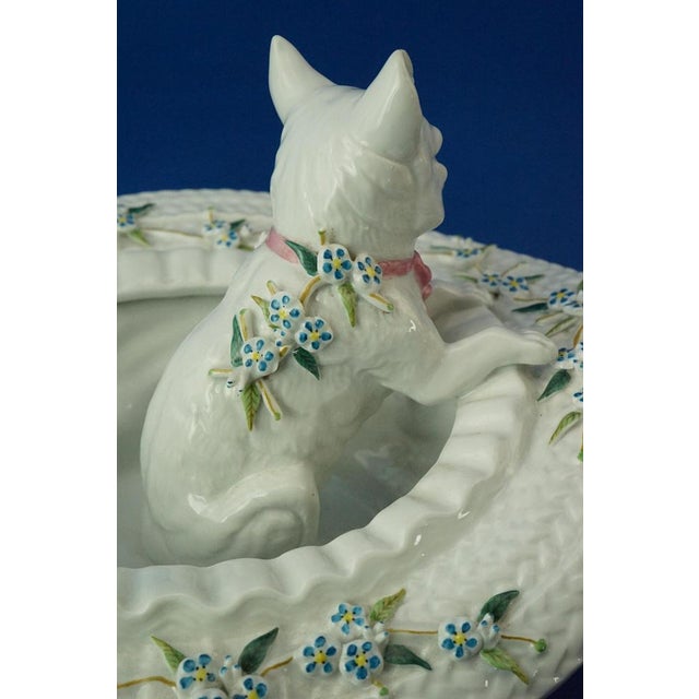 20th Century Porcelain Sculpture Cat in a Hat by Vion & Baury, France, 1890s For Sale - Image 18 of 18