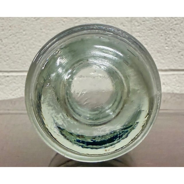Glass Antique Armstrong Aqua Tinted Glass Electrical or Telephone Insulator For Sale - Image 7 of 7