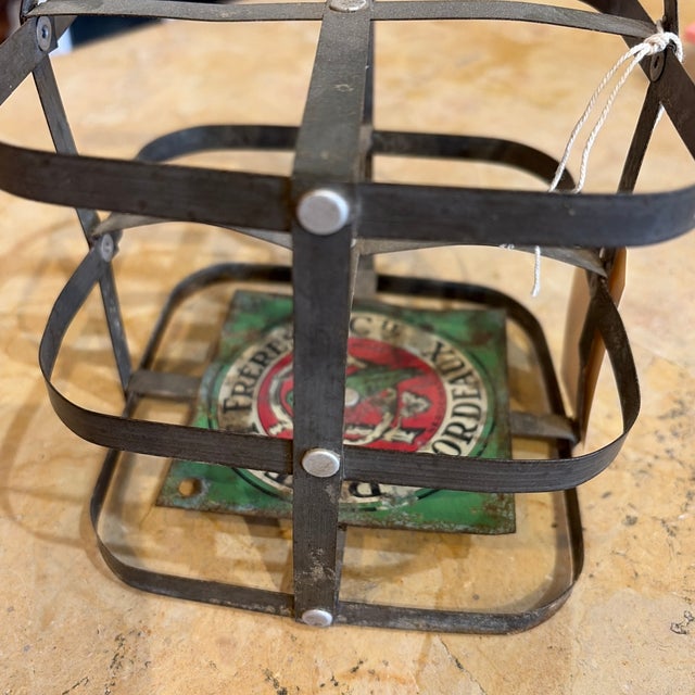 Vintage French Bottle Carrier For Sale - Image 4 of 5