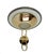 Italian Round Brass and Glass Disc Wall Lamp, 1970s For Sale - Image 4 of 11