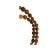 1970s Brown Carved Flat Bean Shape Beads Hand Rosary Praying Chain For Sale - Image 5 of 7