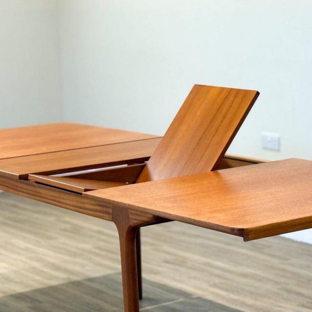 Mid-Century Modern Double Extending Dining Table by Tom Robertson for McIntosh For Sale - Image 6 of 11
