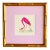 Original Hand Painted Flamingo Painting, Framed For Sale