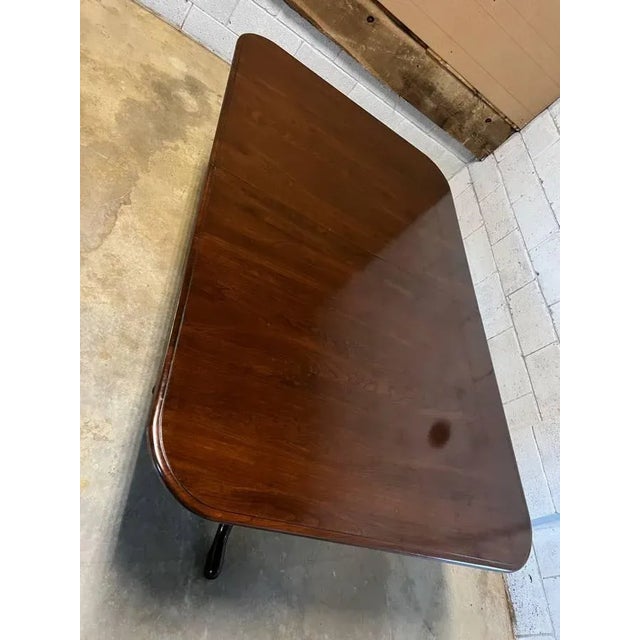 Ethan Allen Vintage Solid Cherry Dining Table With 2 Leaves. For Sale In Washington DC - Image 6 of 9