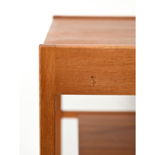 Brown Vintage Scandinavian Bedside Tables with Drawer and Magazine Rack, 1960s, Set of 2 For Sale - Image 8 of 10