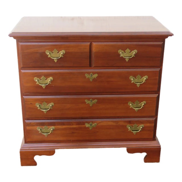 Jamestown Sterling Solid Cherry Low Dresser Bathroom Vanity 5606 For Sale