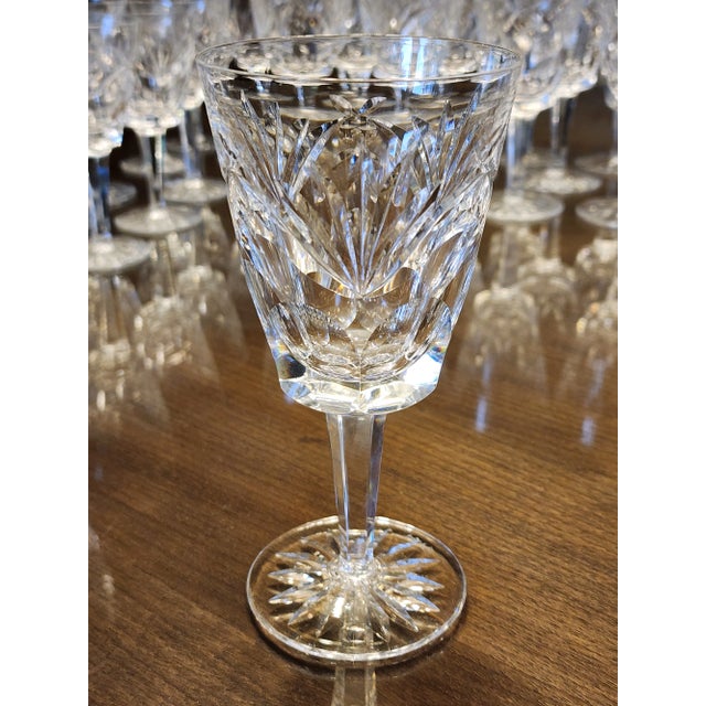 Mid 20th Century Ashling Cut by Waterford Crystal Stemware Collection Service for 12 - 48 Pieces For Sale - Image 5 of 12