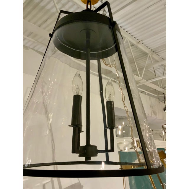 Modern Modern Black Lantern Pendant For Sale - Image 3 of 4