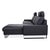 CL 820 Corner Sofa in Anthracite Leather with Chrome Sled Feet from Erpo For Sale - Image 15 of 16