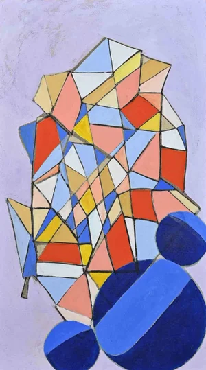 Giorgio Lo Fermo, Futurballa, Original Oil on Canvas, 2022
