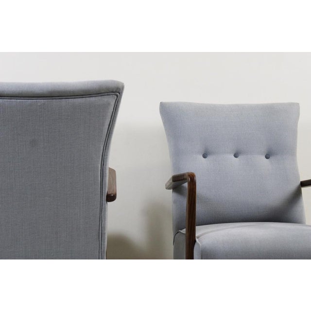 Wood Set of Armchairs attributed to Studio Tecnico Cassina, 1940s For Sale - Image 7 of 14