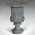 This is a vintage decorative vase. An English, platinum striata marble baluster urn, dating to the late 20th century....