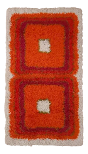 Vintage Wool Rug from Højer Eksport Wilton, Denmark, 1970s