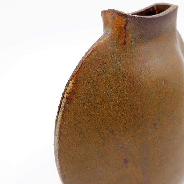 Vintage Abstract Stoneware Ceramic Vase, 1970s For Sale - Image 6 of 16