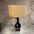 Mid Century Modern Black Ceramic Table Lamp Teardrop Shape Eames Era For Sale In San Diego - Image 6 of 11