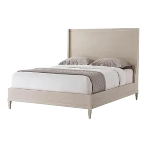 Modern Leather Wrapped Bed - Us Queen