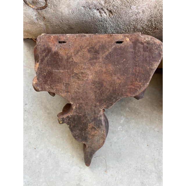 1900 - 1909 Pair of Antique French Cast Iron Balcony Planters/Ornaments, Circa 1900 For Sale - Image 5 of 11