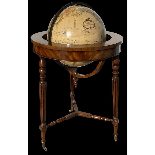 *Rare find Maitland-Smith Hand Made in the Philippines Replogle Globe Excellent condition. Maitland Smith modern cradle...