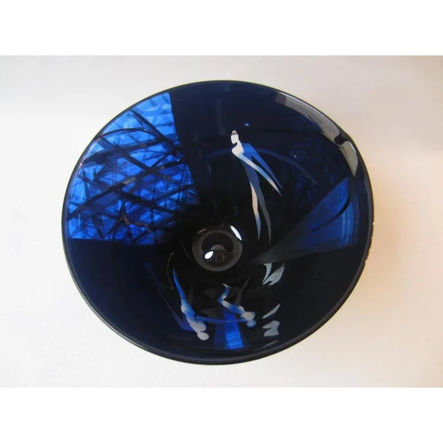 Shell or Bowl in Handmade Glass with Silhouettes by Morag Gordon, 1990s For Sale - Image 4 of 7