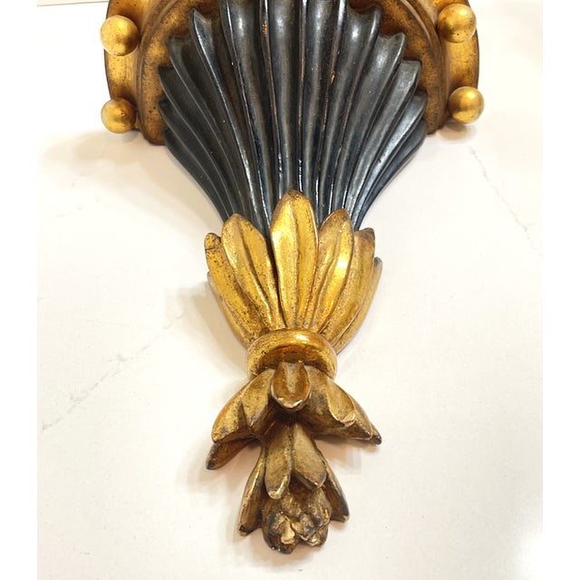 1980s Gilded Bald Eagle Sculpture Atop Matching Corbel For Sale - Image 16 of 18