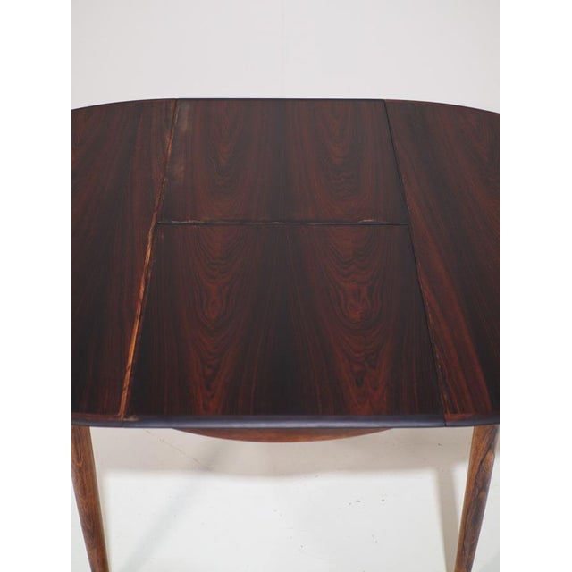 Round Extendable Butterfly Leaf Dining Table in Kingwood from Skovby, Denmark, 1960s For Sale - Image 15 of 18